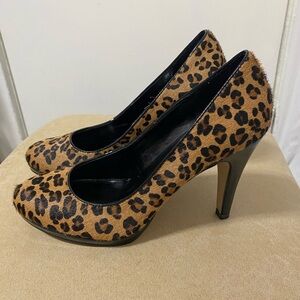 Franco Sarto Leopard Print Heels